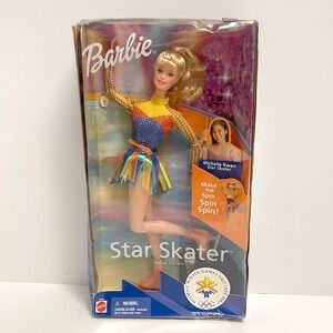 2001 Star Skater Barbie Spec Ed Doll Michelle Kwan Olympic Winter Games #53375